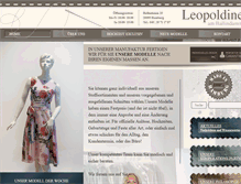 Tablet Screenshot of leopoldine-fashion.de